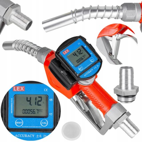 PISTOLET DO PALIWA CPN Z LICZNIKIEM LCD ODBIJAJĄCY