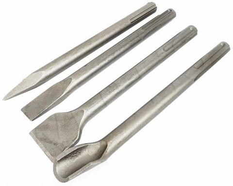 ZESTAW DŁUT DŁUTA DŁUTO DO BETONU SDS MAX 4 SZT