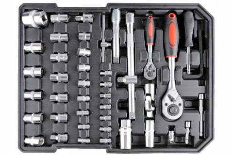 ZESTAW NARZĘDZI KLUCZY NASADKI BIT WALIZKA NARZĘDZIOWA SUPER DUŻY ZESTAW XL
