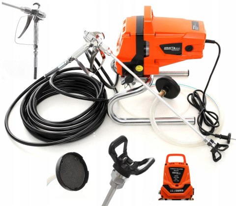 Agregat MALARSKI Pistolet Hydrodynamiczny 1500W Wąż 10M 1,5 L/min 220 BAR