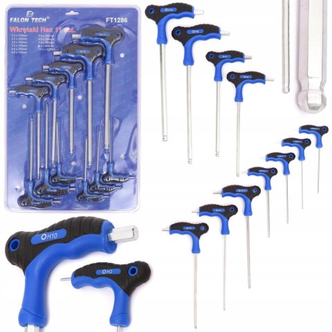 KLUCZE WKRĘTAKI HEX IMBUS TYP-T H2-H10 11SZT FALON TECH