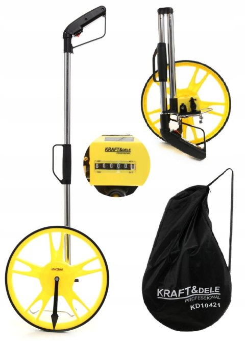 KOŁO MIERNICZE Z LICZNIEKIEM BUDOWLANE KÓŁKO DROGOWE DROGOMIERZ 100M POMIAR