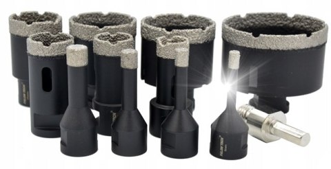 ZESTAW OTWORNICA WIERTŁO DIAMENTOWE DO GRESU 6-68