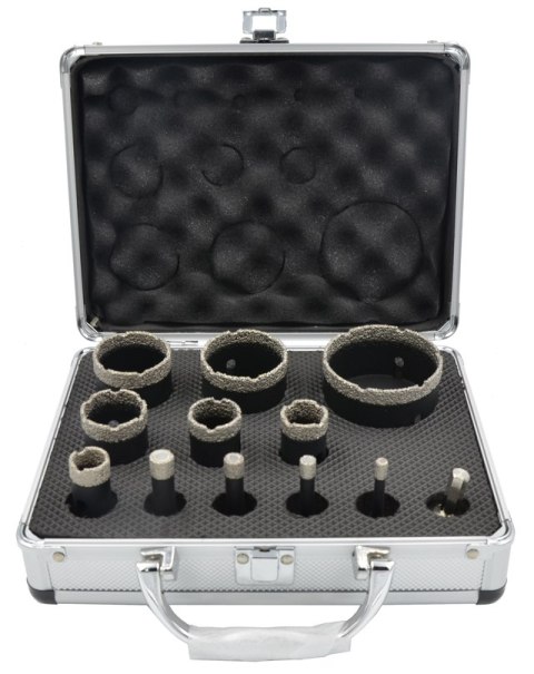 ZESTAW OTWORNICA WIERTŁO DIAMENTOWE DO GRESU 6-68