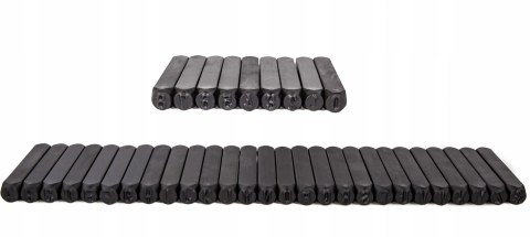 ZNACZNIKI NUMERATORY STEMPLE WYBIJAKI ALFABET LITERY CYFRY 36el 10mm