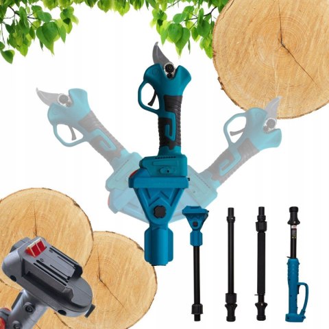 PIŁA AKUMULATOROWA 6" + SEKATOR + WYSIĘGNIK TELESKOPOWY 2M 2X48V ZESTAW