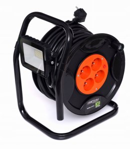 Przedłużacz bębnowy Kraft&Dele 30m 4 gniazda LED czarny KD4037 3x2,5mm