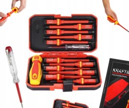 ŚRUBOKRĘTY IZOLOWANE 14EL. SOLIDNE