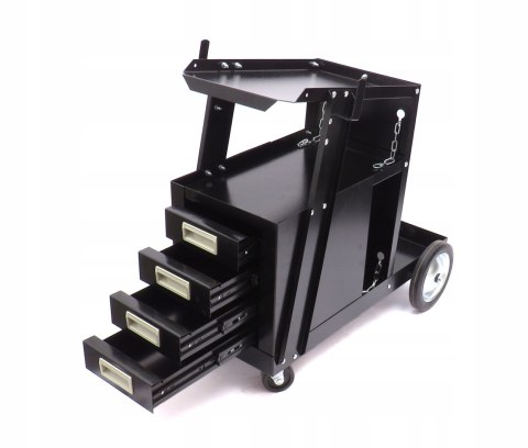 WÓZEK SPAWALNICZY DO SPAWAREK z PÓŁKĄ na BUTLE METALOWE KÓŁKA POD MIGOMAT