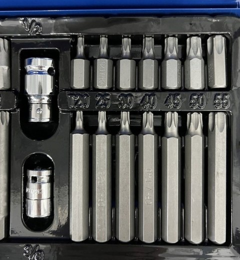 ZESTAW KLUCZE TORX SPLINE IMBUS HEX BITY 40szt CrV