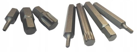 ZESTAW KLUCZE TORX SPLINE IMBUS HEX BITY 40szt CrV