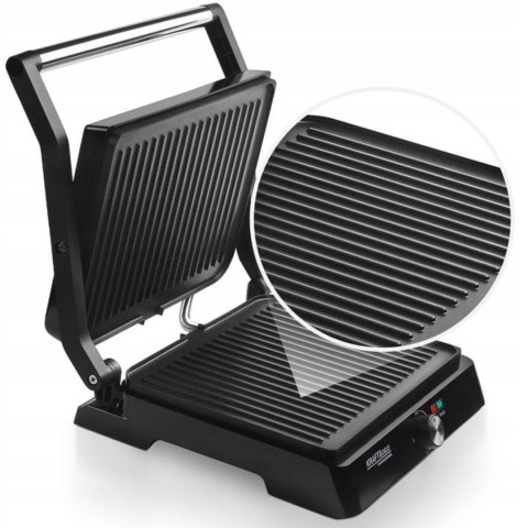 GRILL OPIEKACZ TOSTER ELEKTRYCZNY DO KANAPEK PANINI ROZKŁADANY DUŻY 2400W