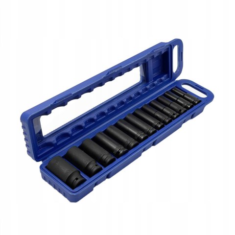 NASADKI UDAROWE 1/2'' DŁUGIE ZESTAW 10-32MM 13EL