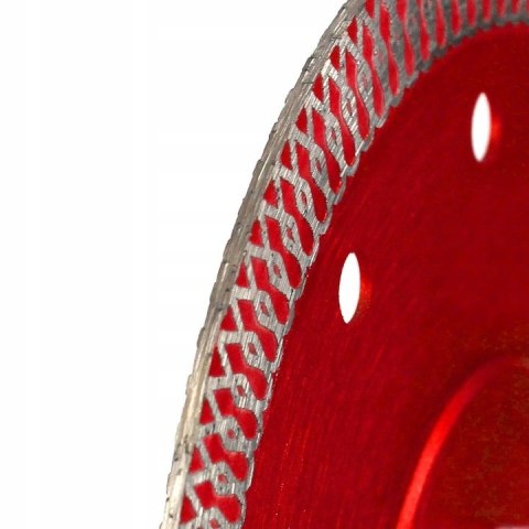 TARCZA DIAMENTOWA DO CIĘCIA PŁYTEK GRESU 125mm x 22,23 // TURBO NA SUCHO