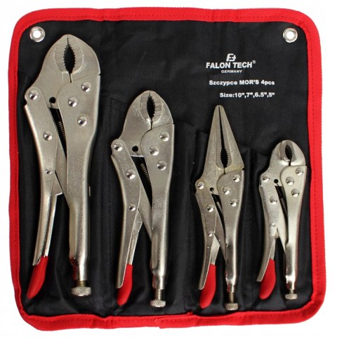 Zestaw szczypiec zaciskowych Falon-Tech 4 sztuki