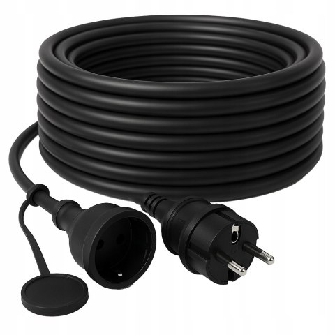 30M PRZEDŁUŻACZ OGRODOWY BUDOWLANY 3X2,5 KOSIARKA PODKASZARKA MOCNY czarny