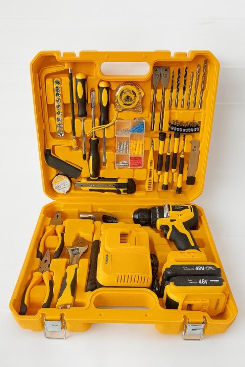 48V BEZSZCZOTKOWA AKUMULATOROWA WIERTARKO WKRĘTARKA UDAROWA 2xAKU ZESTAW 92