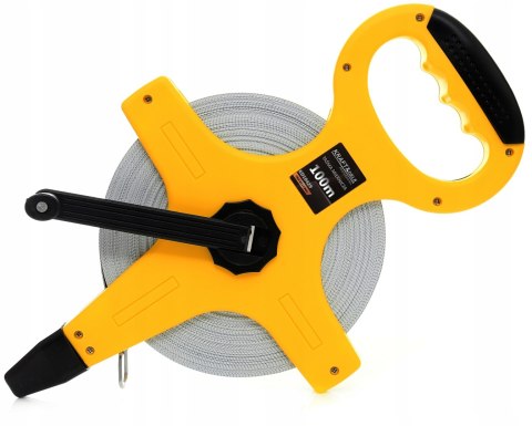 MIARA TAŚMA MIERNICZA METRÓWKA ZWIJANA 100M MIARKA FIBERGLASS KRAFT KD10429