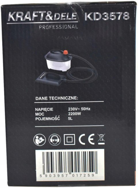 PAROWNICA DO USUWANIA TAPET KD3578 2200W 5L 70MIN PRACY BEZ CHEMII REMONT