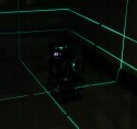 POZIOMICA LASEROWA LASER KRZYŻOWY ZIELONY SAMOPOZIOMUJĄCA 4D 360 2 BATERIE