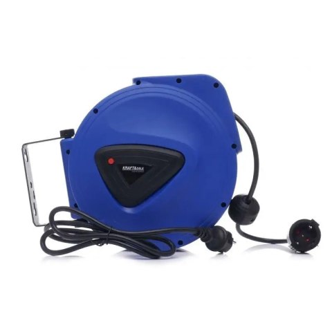 PRZEDŁUŻACZ ZWIJANY AUTOMATYCZNY BĘBEN NAŚCIENNY 15M BLOKADA KABLA