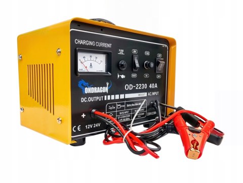 ROZRUCH 12/24V PROSTOWNIK SAMOCHODOWY Z ROZRUCHEM DO ŁADOWANIA MOCNY 40A