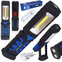 3w1 LAMPA WARSZTATOWA LATARKA LED akumulator COB