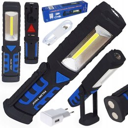 3w1 LAMPA WARSZTATOWA LATARKA LED akumulator COB