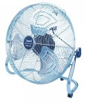 CYLKULATOR POWIETRZA WENTYLATOR PODŁOGOWY INOX 200W MOCNY POKOJOWY 45cm