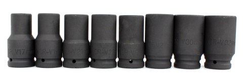NASADKI UDAROWE NASADOWE KLUCZE 3/4'' ZESTAW NASADEK 17-32mm 8szt NASADKI UDAROWE NASADOWE KLUCZE 3/4'' ZESTAW NASADEK 17-32mm 8szt