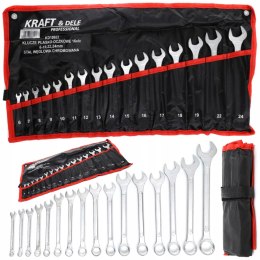 Kraft&Dele 16 el KLUCZE PŁASKO OCZKOWE 6-24 mm KLUCZ PŁASKIE