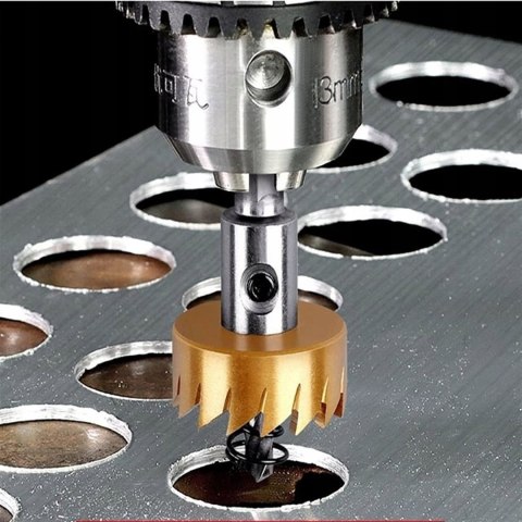 OTWORNICE WIDIOWE DO METALU STALI 5szt 16-30mm