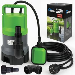 POMPA ZATAPIALNA DO WODY CZYSTEJ BRUDNEJ DESZCZÓWKI z PŁYWAKIEM 2000W mocna