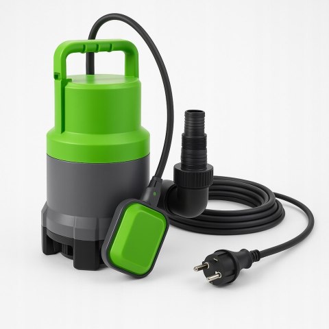 POMPA ZATAPIALNA DO WODY CZYSTEJ BRUDNEJ DESZCZÓWKI z PŁYWAKIEM 2000W mocna