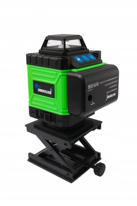 POZIOMICA LASEROWA LASER KRZYŻOWY ZIELONY SAMOPOZIOMUJĄCA 4D 360 2 BATERIE