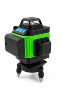 POZIOMICA LASEROWA LASER KRZYŻOWY ZIELONY SAMOPOZIOMUJĄCA 4D 360 2 BATERIE