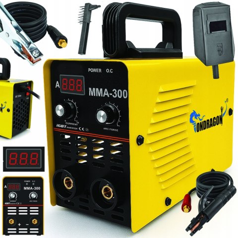 SPAWARKA INWERTOROWA INWERTEROWA LCD MMA 300A IGBT HOT START ANTI STICK VRD