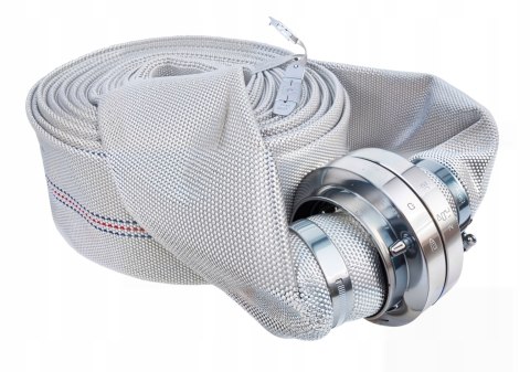 WĄŻ STRAŻACKI DO SZAMBA BRUDNEJ WODY 2" 20M MOCNY PARCIANY + SZYBKOZŁĄCZKI