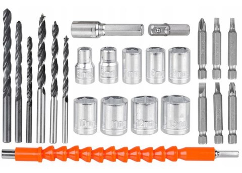 WIERTARKO WKRĘTARKA AKUMULATOROWA 24V + 2 AKUMULATORY 4.0Ah W WALIZKA