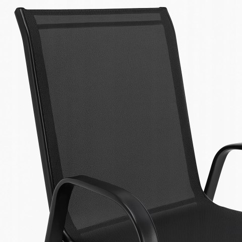 ZESTAW MEBLI DO OGRODU TARASU STÓŁ 120X72 4x KRZESŁA Black OGRODOWYCH