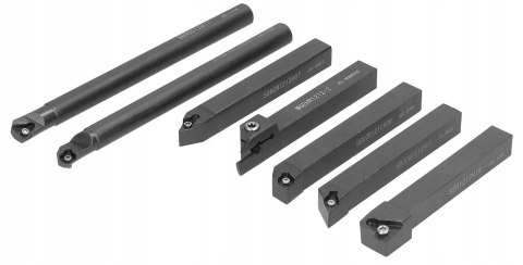 ZESTAW NOŻY TOKARSKICH SKŁADANYCH NÓŻ TOKARSKI PŁYTKI 12 x 12 mm 7 szt.
