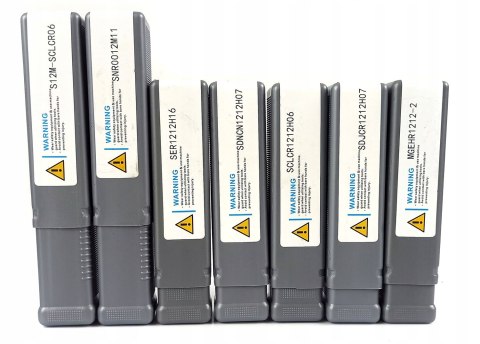 ZESTAW NOŻY TOKARSKICH SKŁADANYCH NÓŻ TOKARSKI PŁYTKI 12 x 12 mm 7 szt.