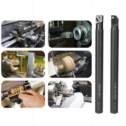 ZESTAW NOŻY TOKARSKICH SKŁADANYCH NÓŻ TOKARSKI PŁYTKI 12 x 12 mm 7 szt.