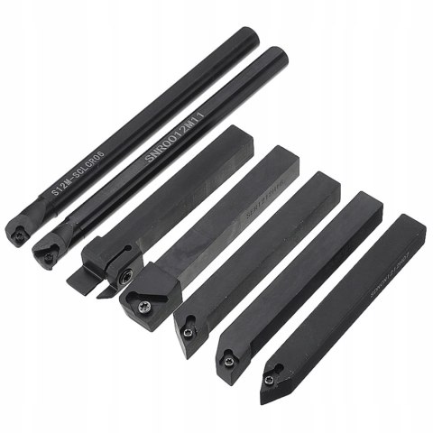 ZESTAW NOŻY TOKARSKICH SKŁADANYCH NÓŻ TOKARSKI PŁYTKI 12 x 12 mm 7 szt.