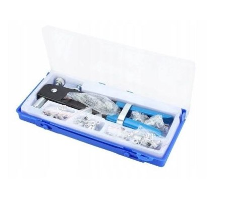 NITOWNICA RĘCZNA Z 5 KOŃCÓWKAMI DO NITONAKRĘTEK M3-M8 + 100EL NITONAKRĘTEK