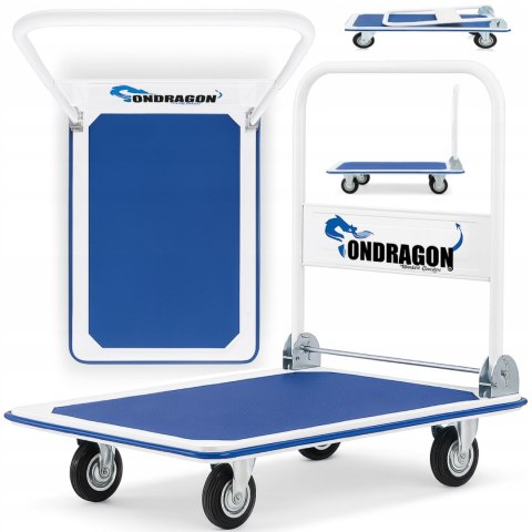 WÓZEK PLATFORMOWY TOWAROWY SKŁADANY TRANSOPORTOWY MAGAZYNOWY 300KG 90x60cm