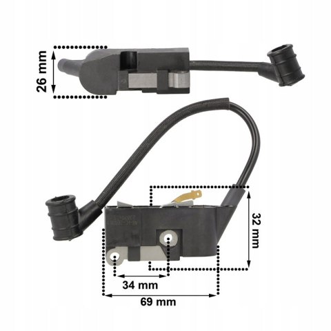 CEWKA ZAPŁONOWA DO PIŁY SPALINOWEJ ISKROWNIK MODUŁ