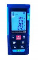 DALMIERZ LASEROWY MIERNIK ODLEGŁOŚCI CYFROWY 50M poziomica KĄTOMIERZ