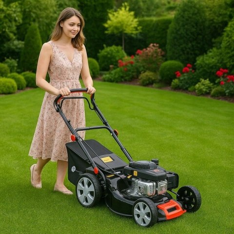 KOSIARKA SPALINOWA Z NAPĘDEM MOCNA WYTRZYMAŁA METALOWA KONSTRUKCJA 51cm 9KM