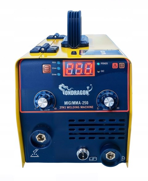 SPAWARKA INWERTOROWA MIGOMAT MIG MAG MMA FLUX TIG LIFT 250A IGBT HOT START